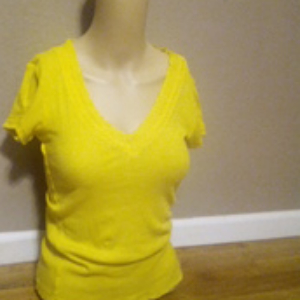 Yellow v neck